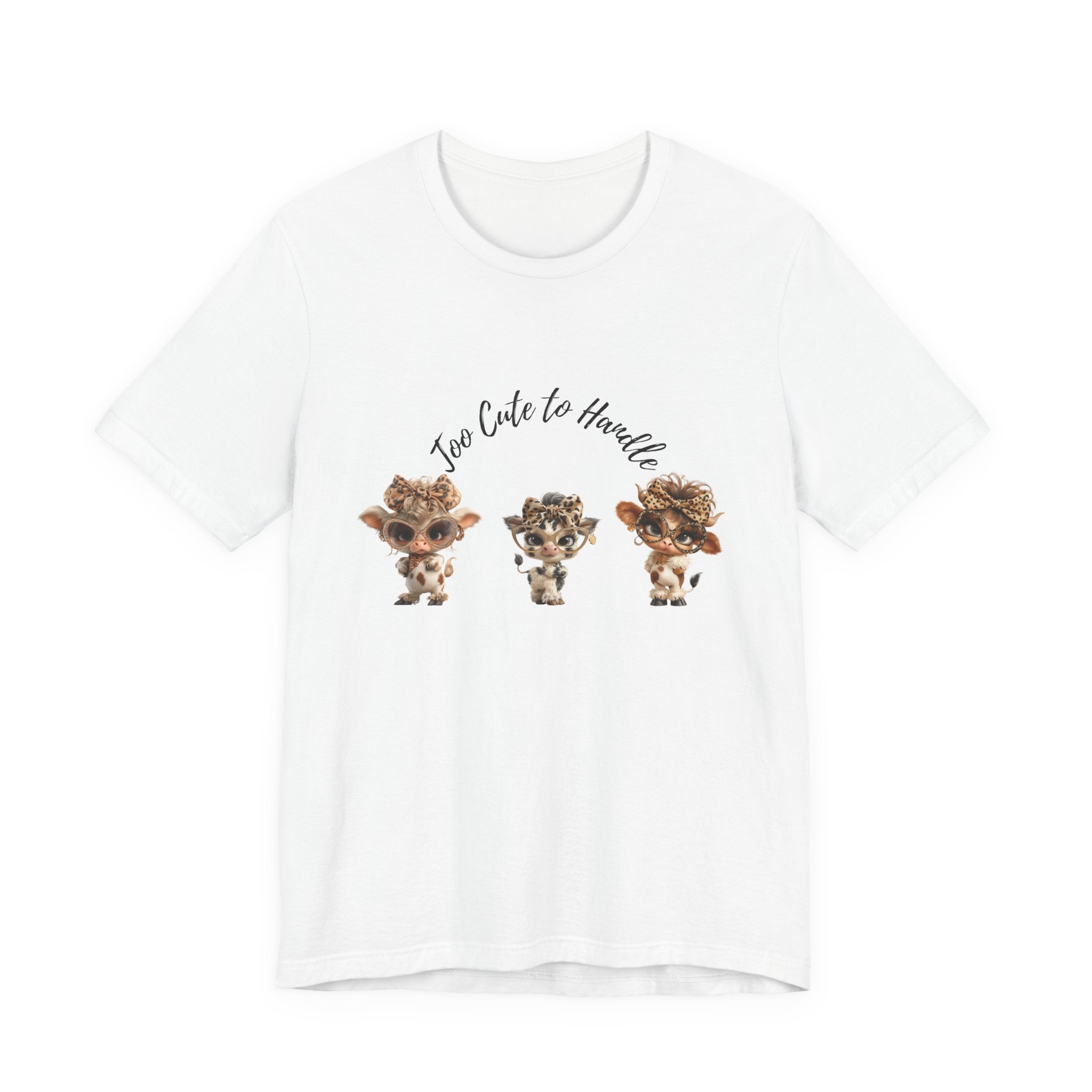 Too Lovely to Handle Cow Shirt Leopard Cow Tee
