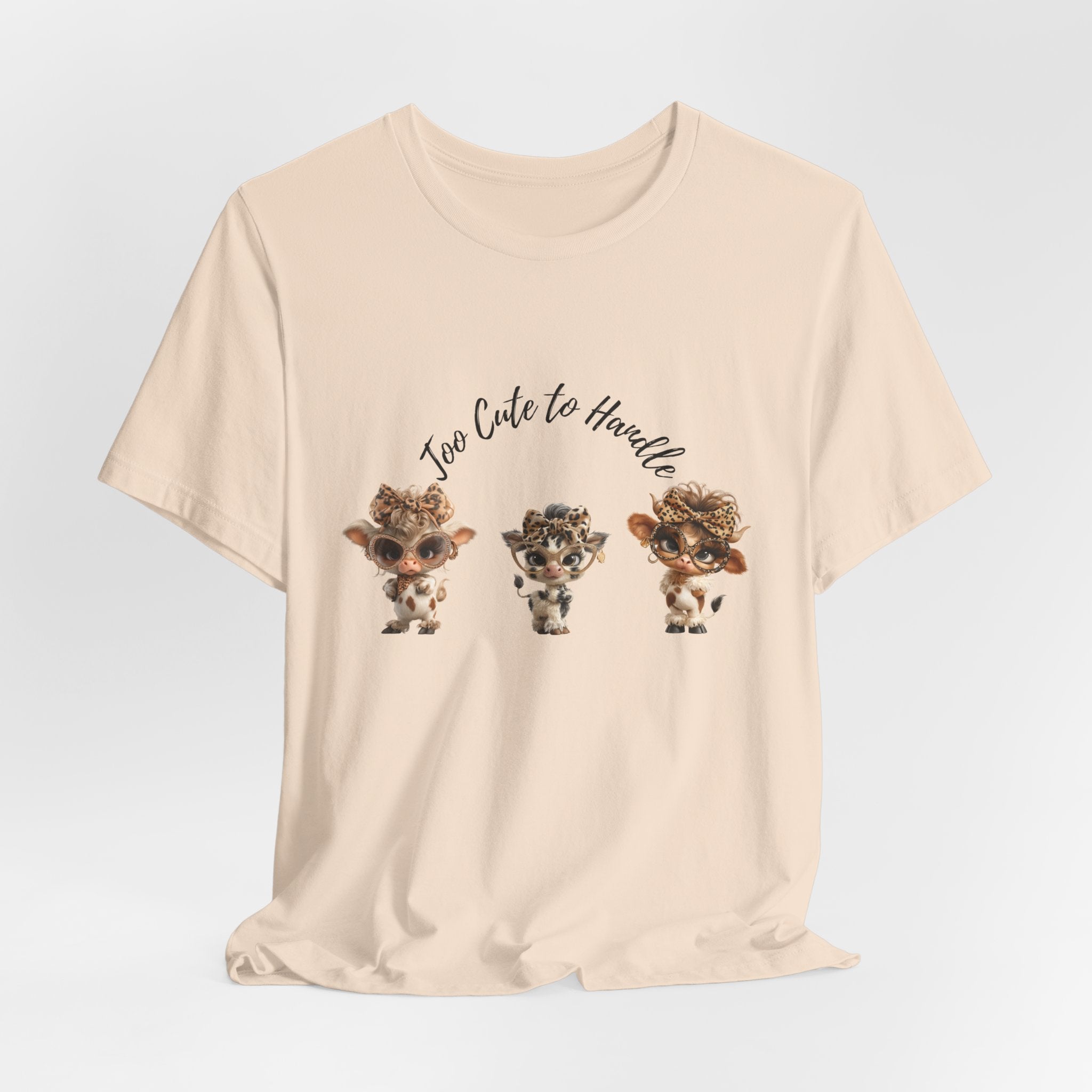 Too Lovely to Handle Cow Shirt Leopard Cow Tee