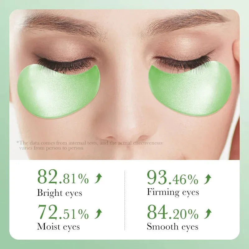 Aloe Vera Collagen Eye Mask – 60PCS Hydrating & Brightening Patches for Puffy Eyes, Dark Circles & Fine Lines