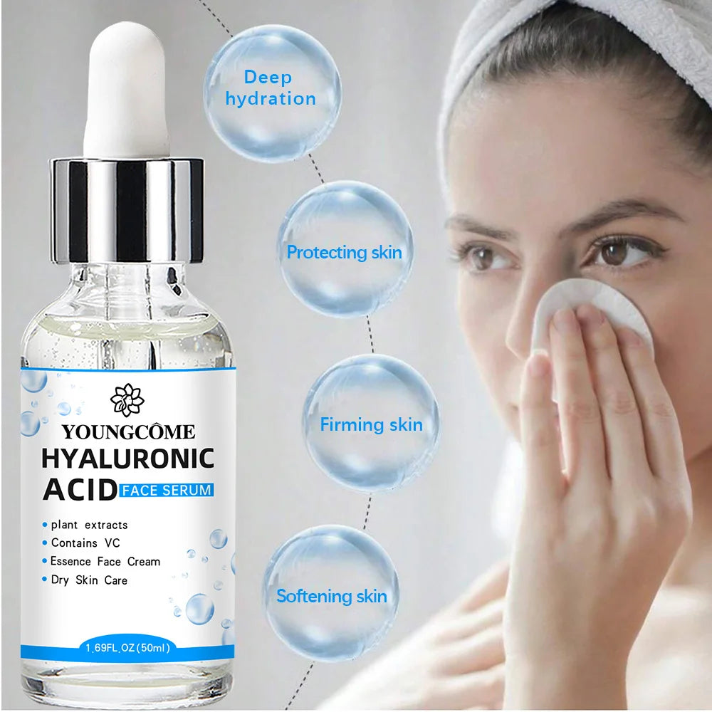 Hyaluronic Acid Deep Moisturizing Facial Essence Serum – Korean Skincare for Glowing, Hydrated Skin
