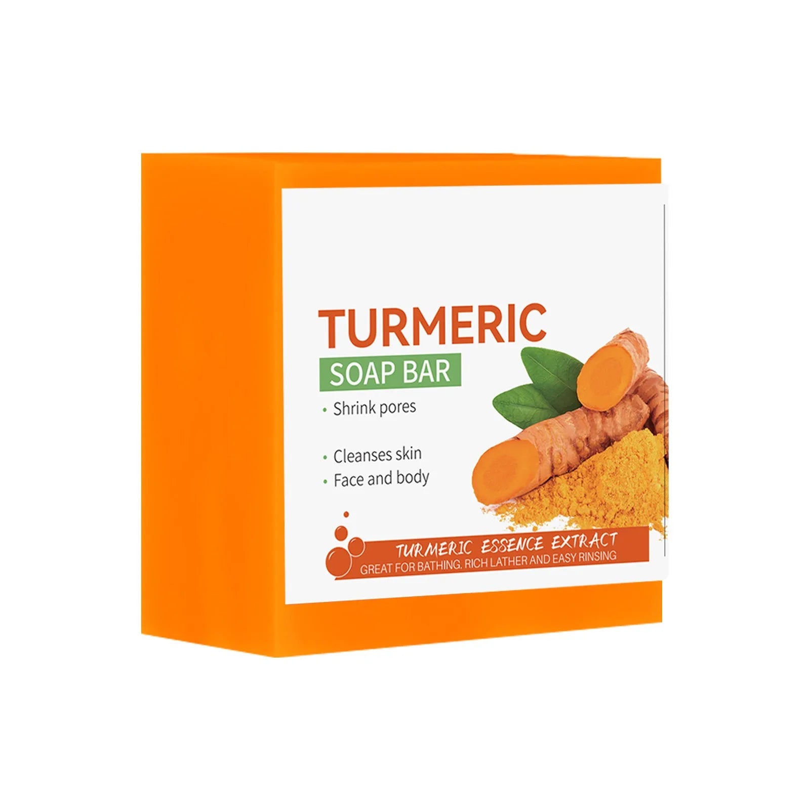 Handmade Turmeric Soap Bar | Brightening & Cleansing for Face and Body | Smooth, Even-Toned Skin