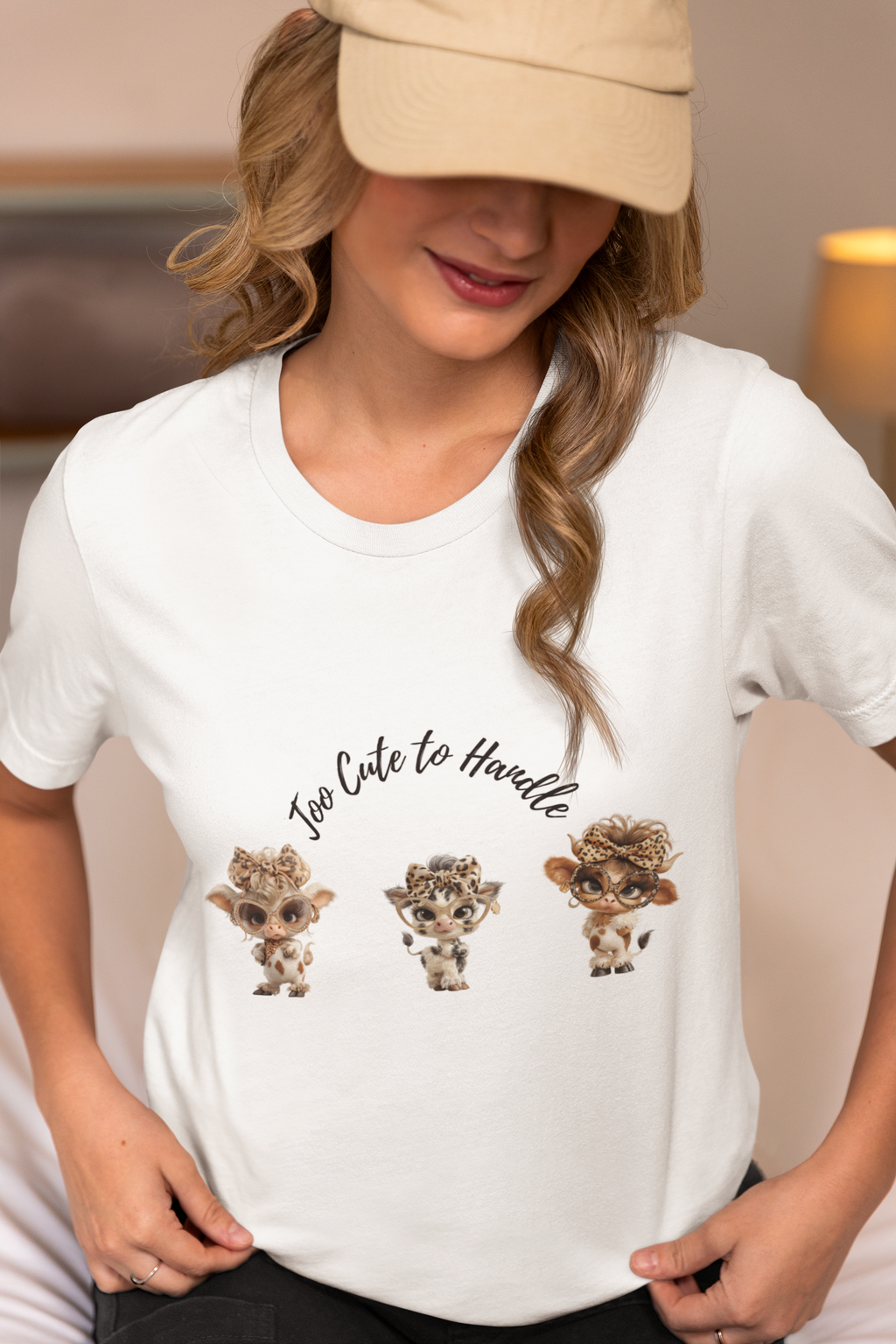 Too Lovely to Handle Cow Shirt Leopard Cow Tee