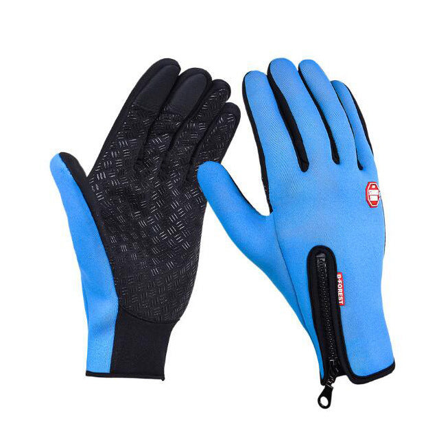Motorcycle Riding Winter Gloves – Touch Screen, Waterproof, Anti-Slip, and Fleece-Lined