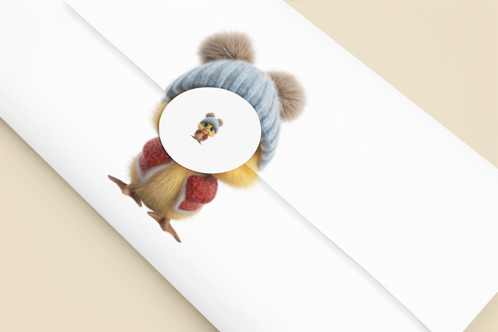 Winter Duck Sticker Waterproof Vinyl Duck Sticker Kawaii Animal Sticker Laptop and Journal Sticker