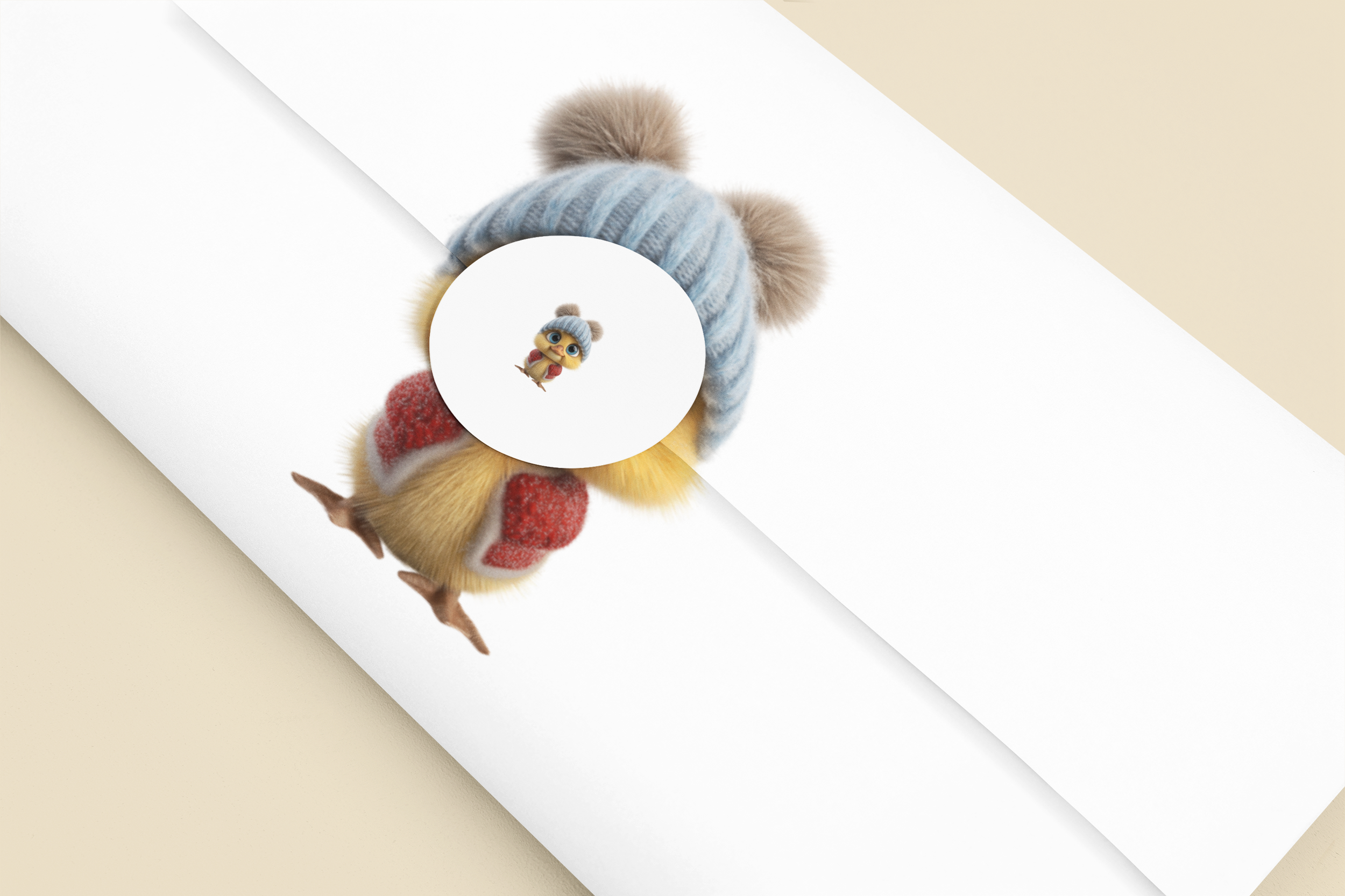 Winter Duck Sticker Waterproof Vinyl Duck Sticker Kawaii Animal Sticker Laptop and Journal Sticker